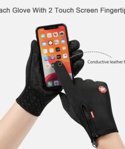 Cycling Gloves Anti-Slip Touchscreen Winter Glove for Men Women-L