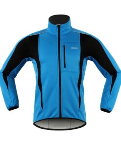 Cycling Jacket Sport Jacket Waterproof Windproof - Blue - L