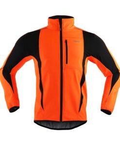 Cycling Jacket Sport Jacket Waterproof Windproof - Orange - M