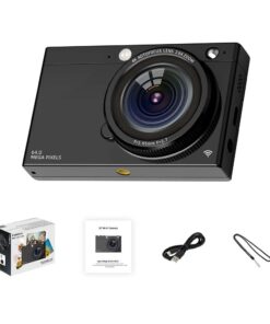 D7 64MP 4K HD 28X Zoom WIFI Camera Supports 3.5mm Earphone Jack