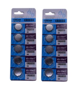 Da Vinci CR2032 batteries 2032 3V Lithium Type Cell Watch Battery 2 Pack