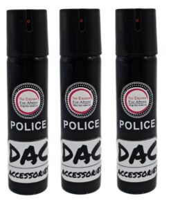 DAC Accessories Highly Effective Self Defense Pepper Spray 110ml - 3 Pack