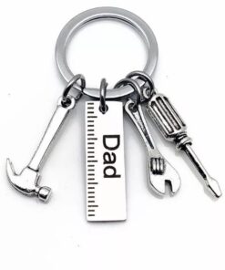 Dad & Tools Key Ring/ Key Chain Gift/ Fathers Day Present