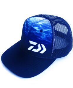 Daiwa Curved peak Trucker Cap, Sublimated Blue