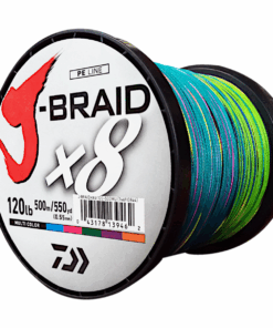 Daiwa J-Braid Fishing Line X8 54.4/120Lb .55MM Multi Colour 500m Spool