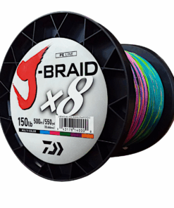 Daiwa J-Braid Fishing Line X8 68KG/150Lb .66MM Multi Colour 500m Spool