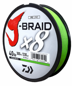 Daiwa J-Braid X8 Chartreuse 40LB .32MM 300m Spool