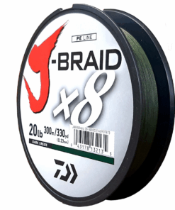 Daiwa J-Braid X8 Dark Green 20LB .23MM 300m Spool