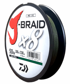 Daiwa J-Braid X8 Dark Green 50LB .36MM 300m Spool