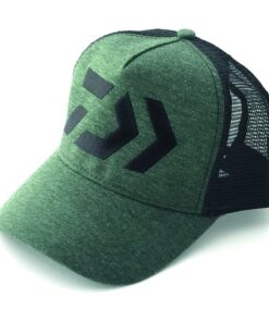 Daiwa Jersey Curve Peak Trucker Cap, Bottle Green