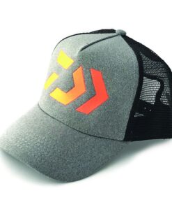 Daiwa Jersey Curve Peak Trucker Cap, Heather Grey