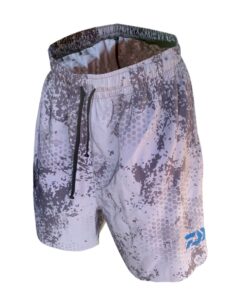 Daiwa Laser Stretch Shorts - Pixel Grey - 2XL