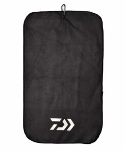 Daiwa Microfiber Hand Towel with Carabiner - Black