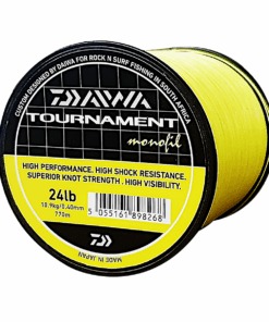 Daiwa Tournament Nylon Fishing Line 10.9KG/24Lb .40MM Colour Yellow 770m Spool