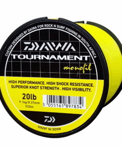 Daiwa Tournament Nylon Fishing Line 9.1KG/20Lb .37MM Colour Yellow 920m Spool
