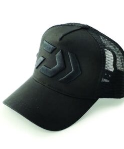 Daiwa Trucker Curve Peak Cap, Black, 3D Logo