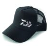 Daiwa Trucker Curve Peak Cap, Black, Liquid Metal Logo