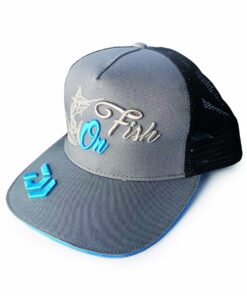 Daiwa Trucker Fish On Cap - Grey With Turquoise D