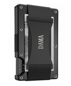 DAMA Minimalist Wallets Aluminium Card Holder & Money Clip - RFID Blocking