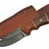 Damascus Hunter Micarta Rosewood Knife - DM1142