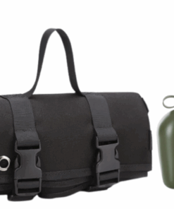 Dansup- Portable Camping Sleeping Mat/ Canteen Water Bottle - Black