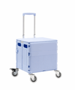 Dansup Sturdy Folding Cart with Rotating Wheels -dansup - Blue