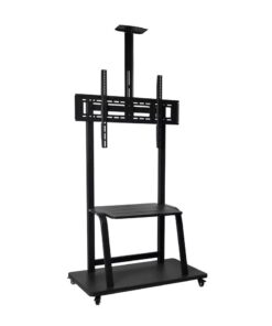 Dansup TV Mounting Cart with Shelves for Extra-Large Screens