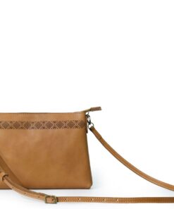 DAREhue - Ndebele Essence Leather Sling Bag - Toffee Brown