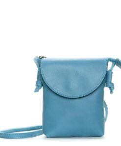 DAREhue - Small Leather Sling Bag - Simple Elegance - Sky Blue