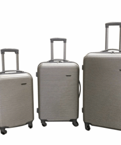 Daska Hard Outer Shell Travel Luggage Set - 3 Piece - Gold