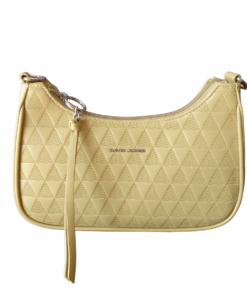 David Jones Crossbody Bag with Tassel Zip - Yellow