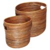 DAY - Baskets / Planters / Storage Containers - Rattan Brown (Set of 2)