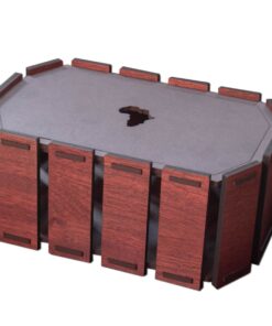 db Creative - Slatted Wood Storage Box (African Design) - L