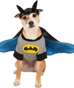 DC Comics Batman Pet Costume Shirt With Cape - S