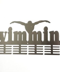 DCDesigners 3 Figure Swimming 64 Tier Medal Hanger - Stainless Steel
