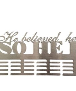 DCDesigners He Believed 48 Tier Running Medal Hanger - Stainless Steel