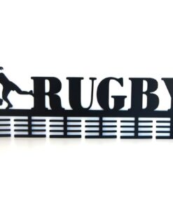 DCDesigners Rugby 48 Tier Medal Hanger - Black