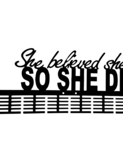 DCDesigners She Believed 100 Tier Running Medal Hanger - Black