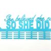 DCDesigners She Believed 48 Tier Running Medal Hanger - Turquoise