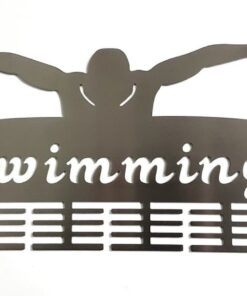 DCDesigners Swimming 48 Tier Medal Hanger - Stainless Steel