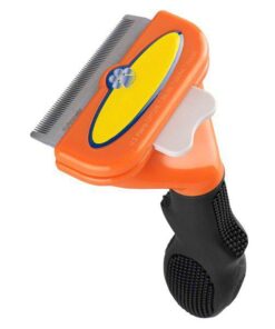De-Shedding Pet Tool Medium Dogs 21-50 LBS - Orange