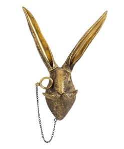 Decor 3D Wall Hanging Rabbit Antique Head Sculpture -27cm