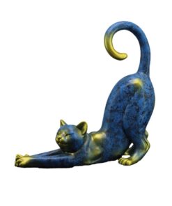 Decor Cat Stretching Figurine 21cm