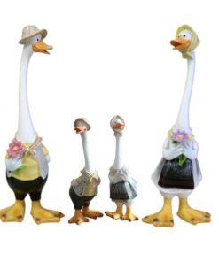 Decor Ornament Duck Family Set of 4 - 33cm