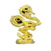Decor Ornament Resin Golden Chinenese Dragon Statue (12cm)