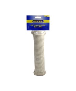 Dejuca - Cotton Sash Cord - 5mm X 30m - Cord - 5mm - (hank) - 5 Pack