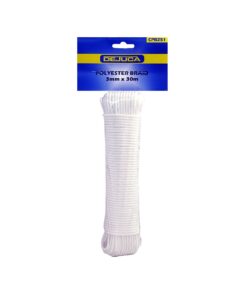Dejuca - Polyester Braid - 3mm X 30m - (hank) - 10 Pack