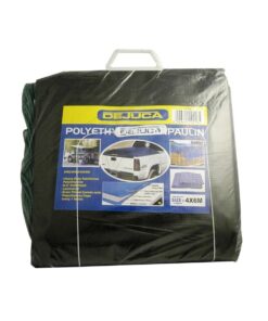 Dejuca - Polytarp - Green - Approx 4m X 6m - 180gsm - 2 Pack