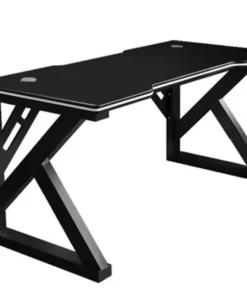 Deli Ergonomic Gaming Computer Desk Carbon Steel Frame 100cm