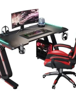 Deli Ergonomic LED Gaming Computer Desk 100cm